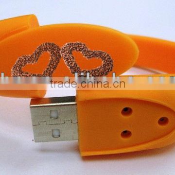 Fashionable silicone USB Bracelets