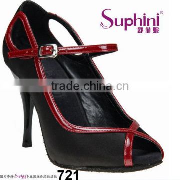 Suphini Peep Toe Dancing Shoes Heels, Latin Tango High Quality Shoes