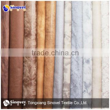 100% Polyester Bronzing suede fabric for sofa