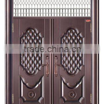 double entry steel doors for main door, high quality ventilation doors
