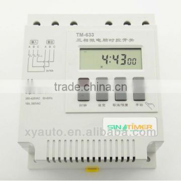 7 Days 3 phase 380v 415v timer Programmable Time Switch