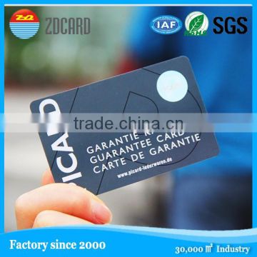 Excellent business PVC card with standard size