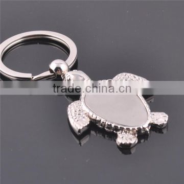 Custom animal keychain tortoise shape metal keychains for sale