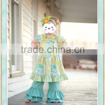 toddler girls easter spring dress set smocked children clothing wholesale floral boutique girl clothing