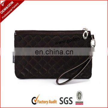 Wholesale lady wallet with zippered coin pocket