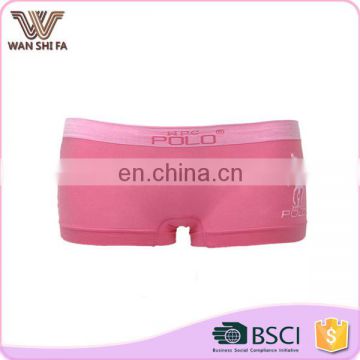 Hip up breathable factory price comfortable lady boxer panties