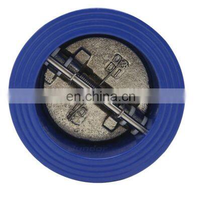 Bundor PN16 Ductile Iron Wafer Check Valve DN80 mini non return valve for water