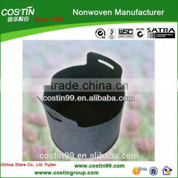 recycled nonwoven material for gardening pot