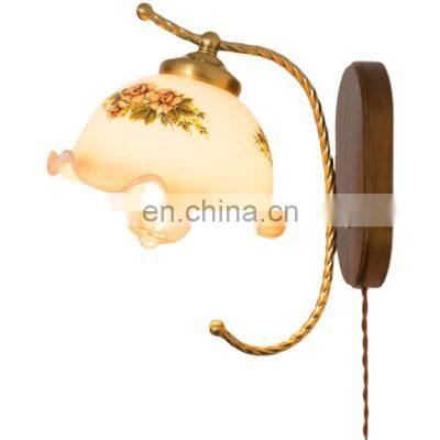 American country retro glass wall lamp for decoration