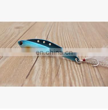 8cm 25g new 2020 metal VIB 8 colors  long shot  seabass Colorful feathers minow hard  Fishing Lure