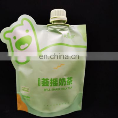 Custom Design Food Industrial Use and Gravure Printing Surface Printing Liquid Drink Stand Up Pouch with Spout