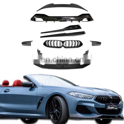 Car bady kit parts bumper protector front rear diffuser fender grille upgrade auto full set for bmw 8 Series G14/G15 M8 2019 -