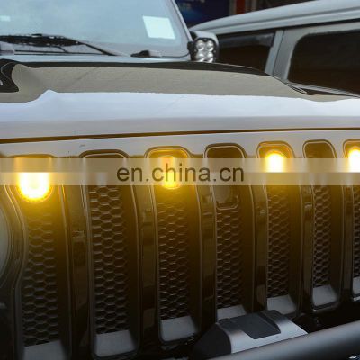 Auto grille light for Jeep wrangler JK JL Grill light 4x4 accessory maiker manufacturer