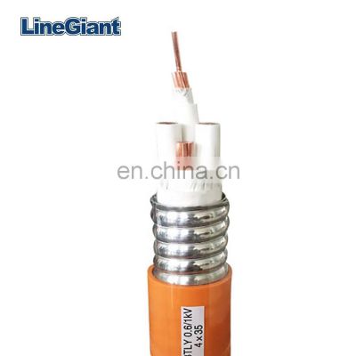 Type MC lite cable copper core metal clad armored bx cable armor power wire cable