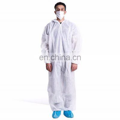 High Quality Disposable Protective Coverall Jumpsuit With Hood for Person Protection