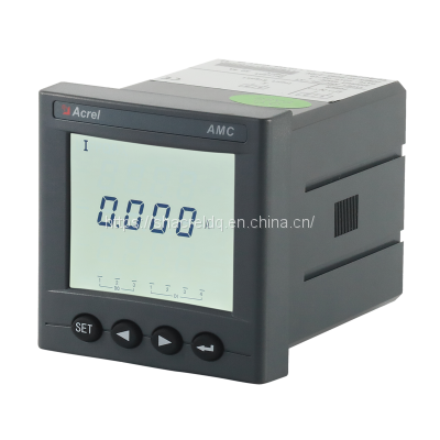 AMC72L-AI Single-phase AC Digital Ammeter Cut-out Hole Installation Optional RS485 Communication Power Supply 85~265V