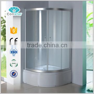 Aluminum frame sliding door temper glass shower enclosure