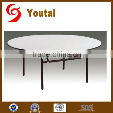 Hotel banquet plywood round six foot folding table XF-002