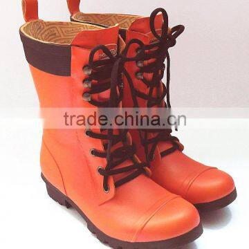 Lace Rubber Rain Shoes for girls