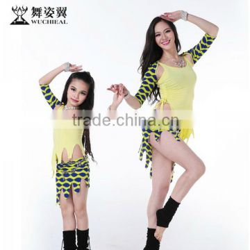 Wuchieal 3pcs Mommy and Me Belly Dance Outfit