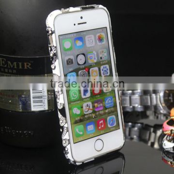 Wholesale new product china alibaba supplier bling bling diamand Aluminum Bumper Case Cover For iphone 5 5s
