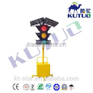 Wholesale kutuo 300mm solar powered portable led temporary traffic wireless trailer lights with factory price