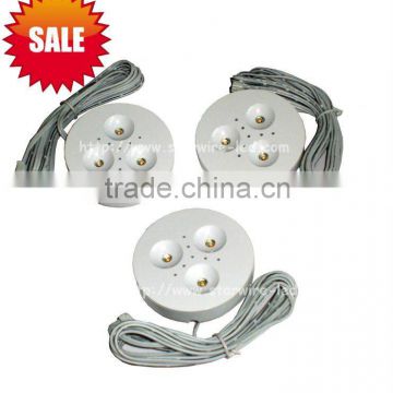 Hot sale 2012 newest 3x1W white LED puck light(SW-PK103-C3X-12V DC)