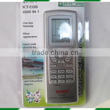 KT-e06 LCD background light air conditioner universal remote control