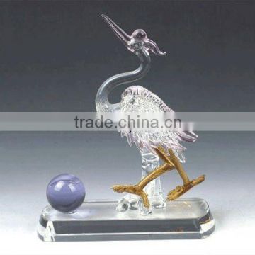 red-crowned crane crystal model