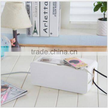 1 pc Ventilation power socket boxes creative hollow out cable colection box with lid