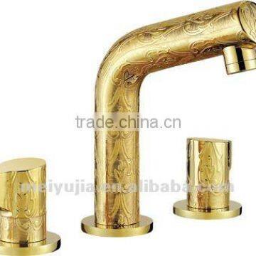 Economic! Golden Double Handle Shower Faucet
