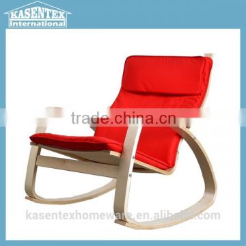 Red Bent plywood armchair chaise longue leisure chair