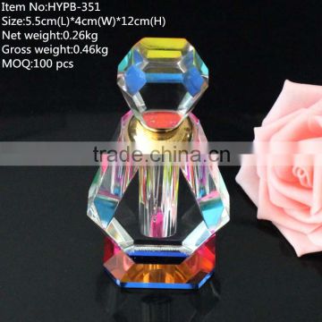 HOT!!! 2016 best selling crystal unique perfume empty bottle