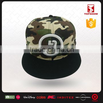 embroidery hip-hop camoflage custom cotton cap snapback                        
                                                Quality Choice