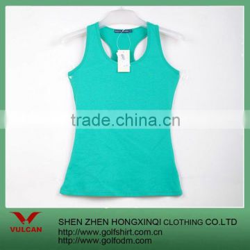 Blank cotton ladies tank tops with different color custom