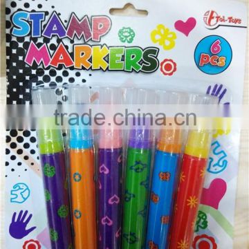 preety plastic stamp pen for kid