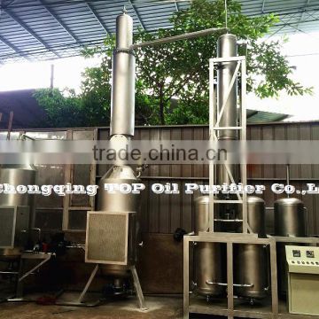 Continuous Color Recovered Waste Fuel Oil Diesel Oil Recycling Distillation Filter System