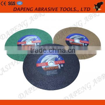 355mm China lowest manufacture price top quality steel cutting wheel/cutting disc multi color