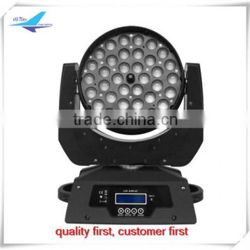 led zoom moving head 36x15w rgbwa 5in1 zoom led moving head wash