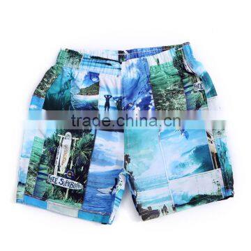 Have lining cloth printing beach leisure children's beach pants