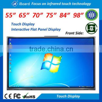 55 65 70 84inch all in one pc interactive flat panel display android led touch screen monitor for office and education