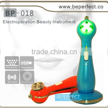 BP-018 Best MINI RF face skin tightening lifting beauty Elf for home use with electroporation-ion-photon functions