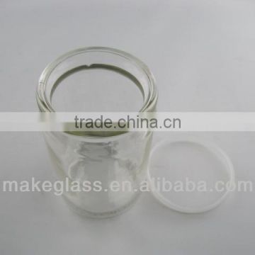 glass puddin bottle