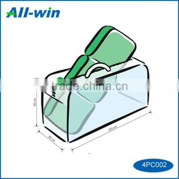 High quality Woven PE transparent Protective cover for 4 high back pillow