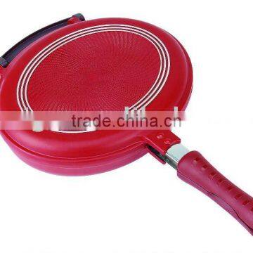 Die-casting Aluminum Non-Stick Double Fry Pan