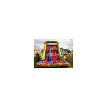 Commercial Outdoor Inflatable Water Slides With Double Lane For Playground