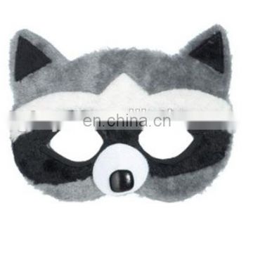 Custom design Raccoon PLush masks for kids