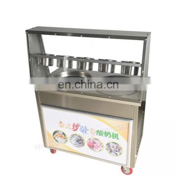 2018 New Style -30 C Degree Double Pan roll Cold Plate Fried Ice Cream Machine Copper pan machine