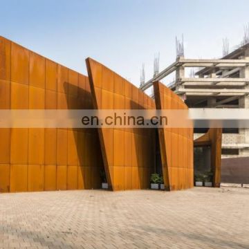 0.5mm~4.0mm thick exterior metal wall corten steel cladding price