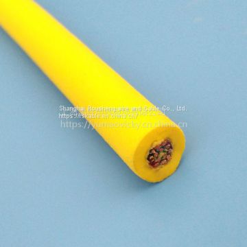 Sheath Orange & Yellow  1000v Rov Umbilical Cable Acid-base / Oil-resistant Cable
